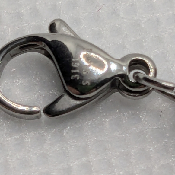 New Elegant Stainless-Steel Popcorn / Fancy Necklace Adjustable Length 18" - 20" - Picture 9 of 10